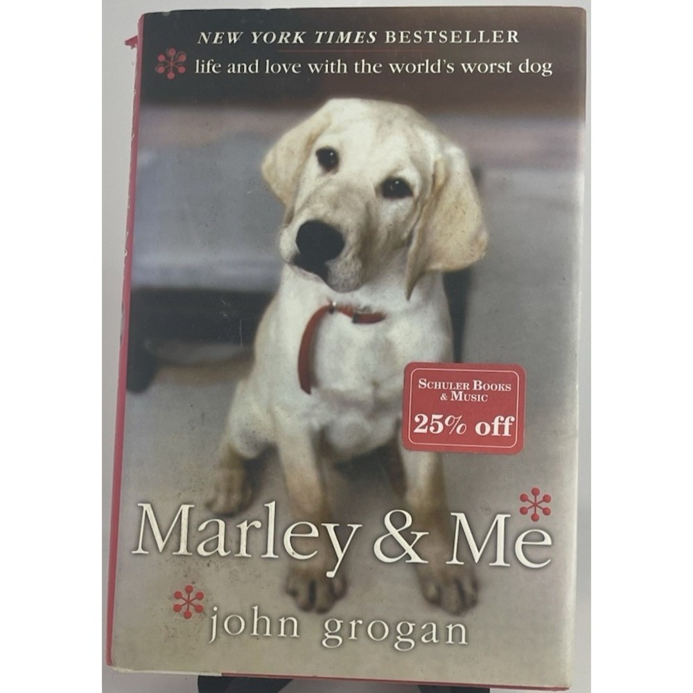 Marley & Me John Grogan Hardcover 2005 Dog Memoir ISBN 9780060817084 DJ